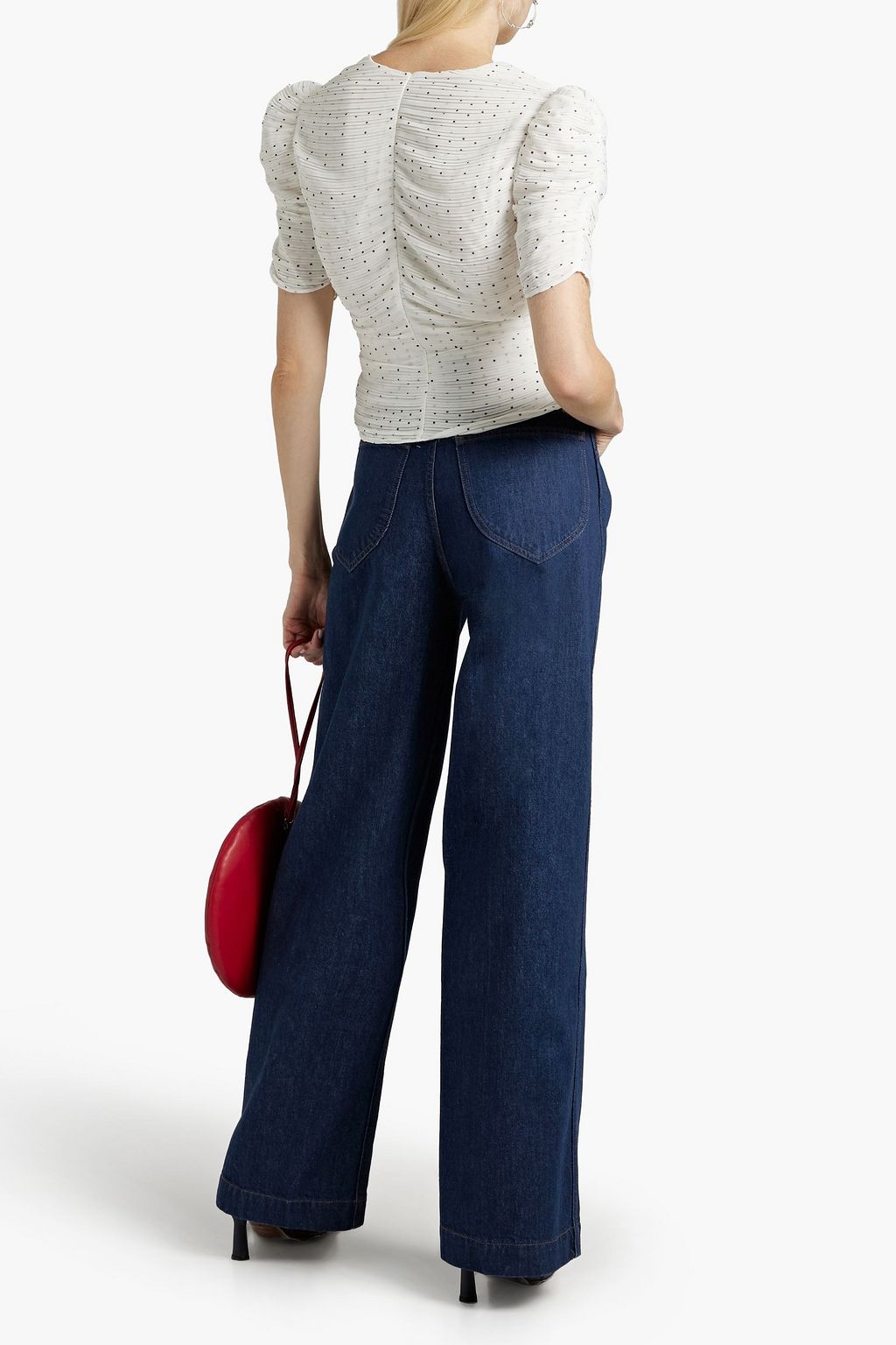 FRAME High-rise wide-leg jeans
