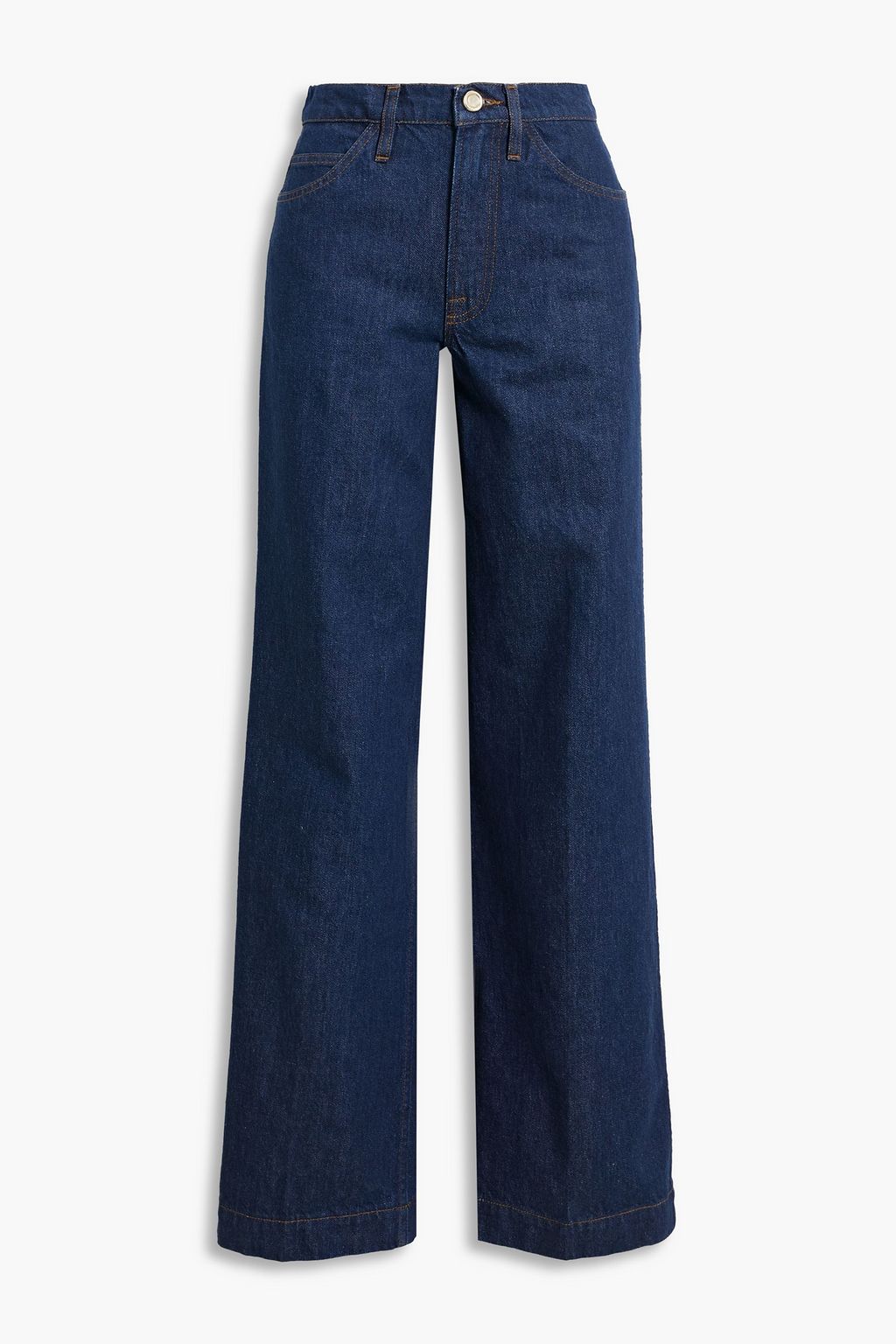 High rise wide cheap leg denim