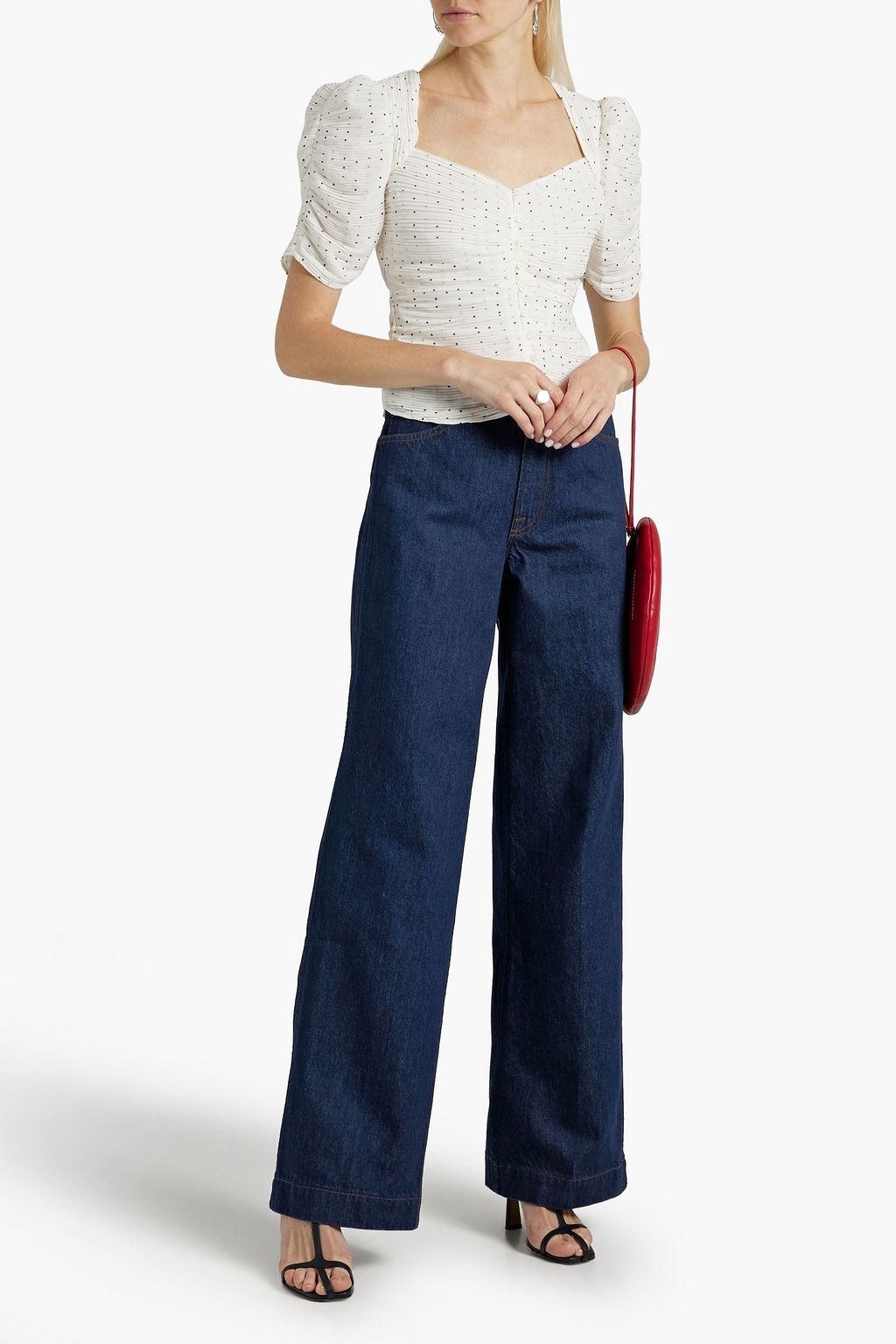 FRAME High-rise wide-leg jeans