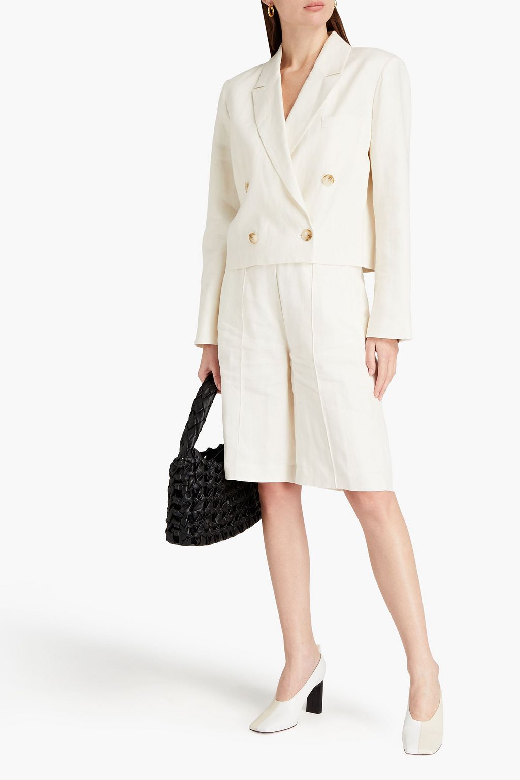 LOULOU STUDIO Chagos double-breasted linen blazer