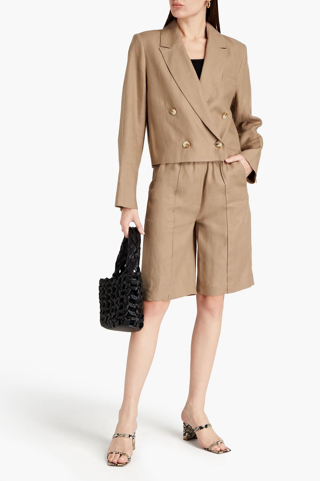 LOULOU STUDIO Chagos double-breasted linen blazer