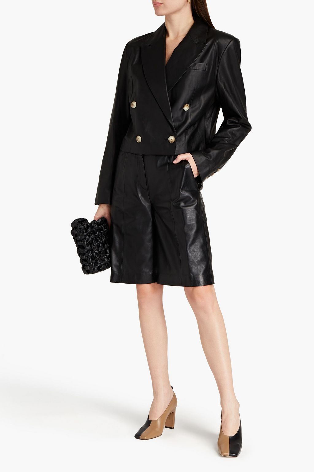 LOULOU STUDIO Kadmat double-breasted leather blazer