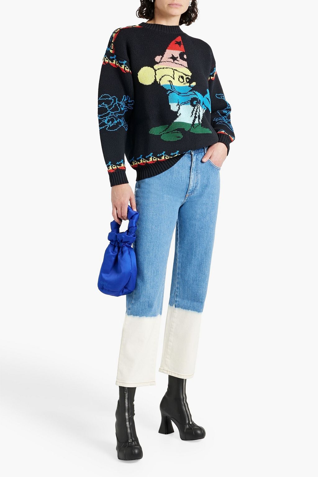 STELLA MCCARTNEY + Disney cotton-blend jacquard sweater