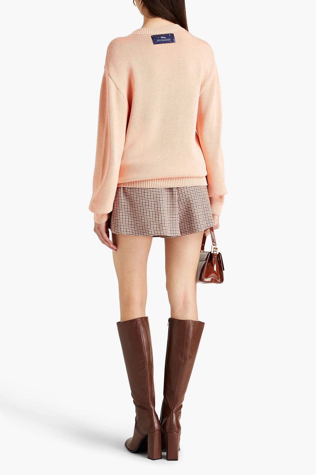 STELLA MCCARTNEY Intarsia-knit cotton-blend sweater