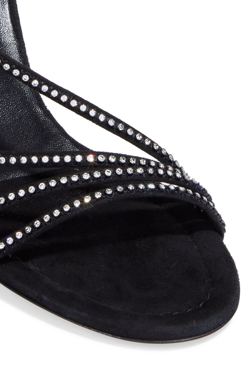ISABEL MARANT Amspee crystal-embellished suede sandals