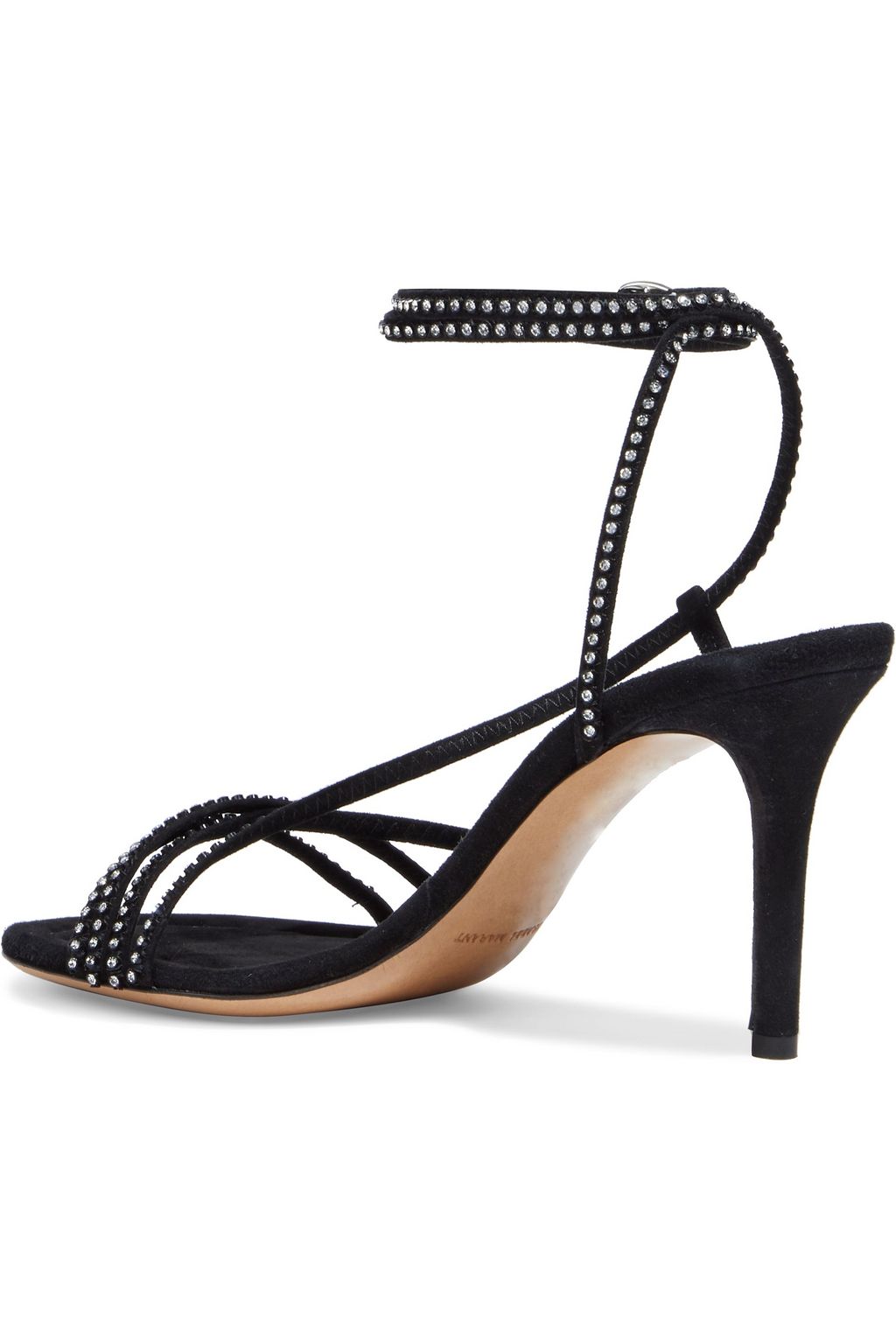 ISABEL MARANT Amspee crystal-embellished suede sandals
