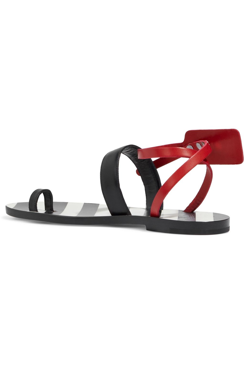 OFF-WHITE™ Two-tone leather sandals