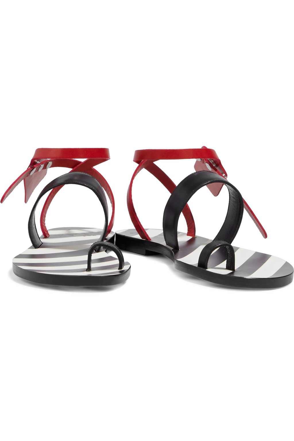 OFF-WHITE™ Two-tone leather sandals