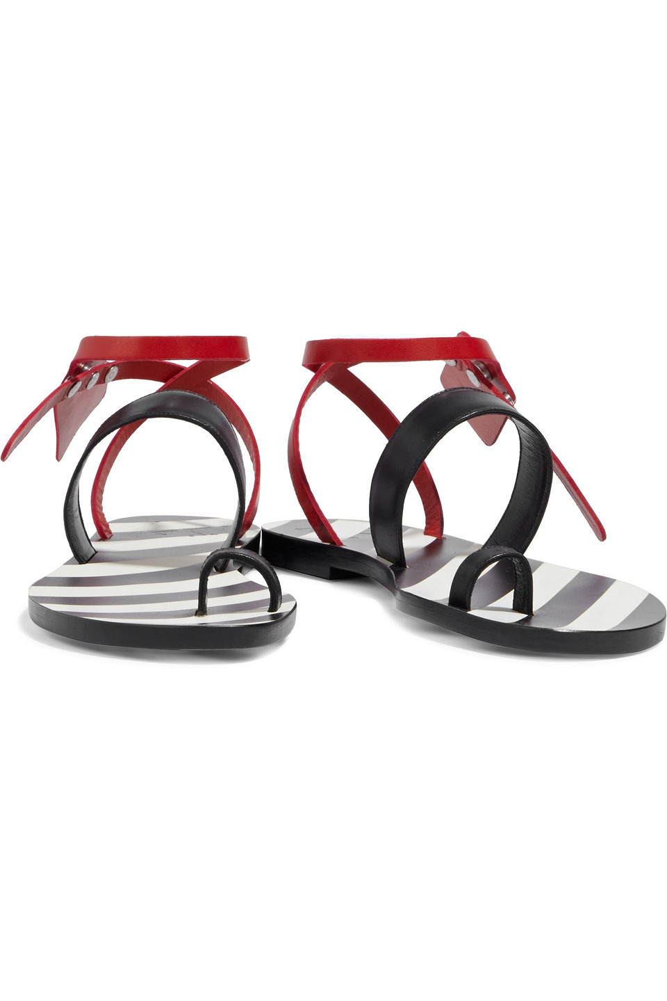 Off-white ™ Toe Strap Sandals In Black