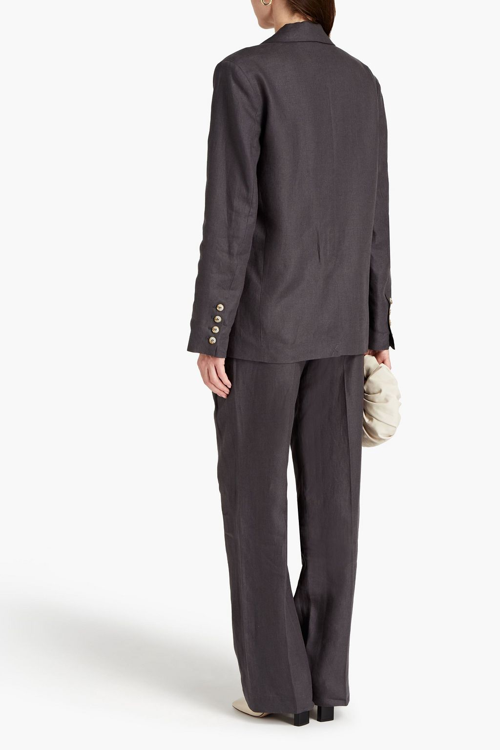 LOULOU STUDIO Bambo linen blazer