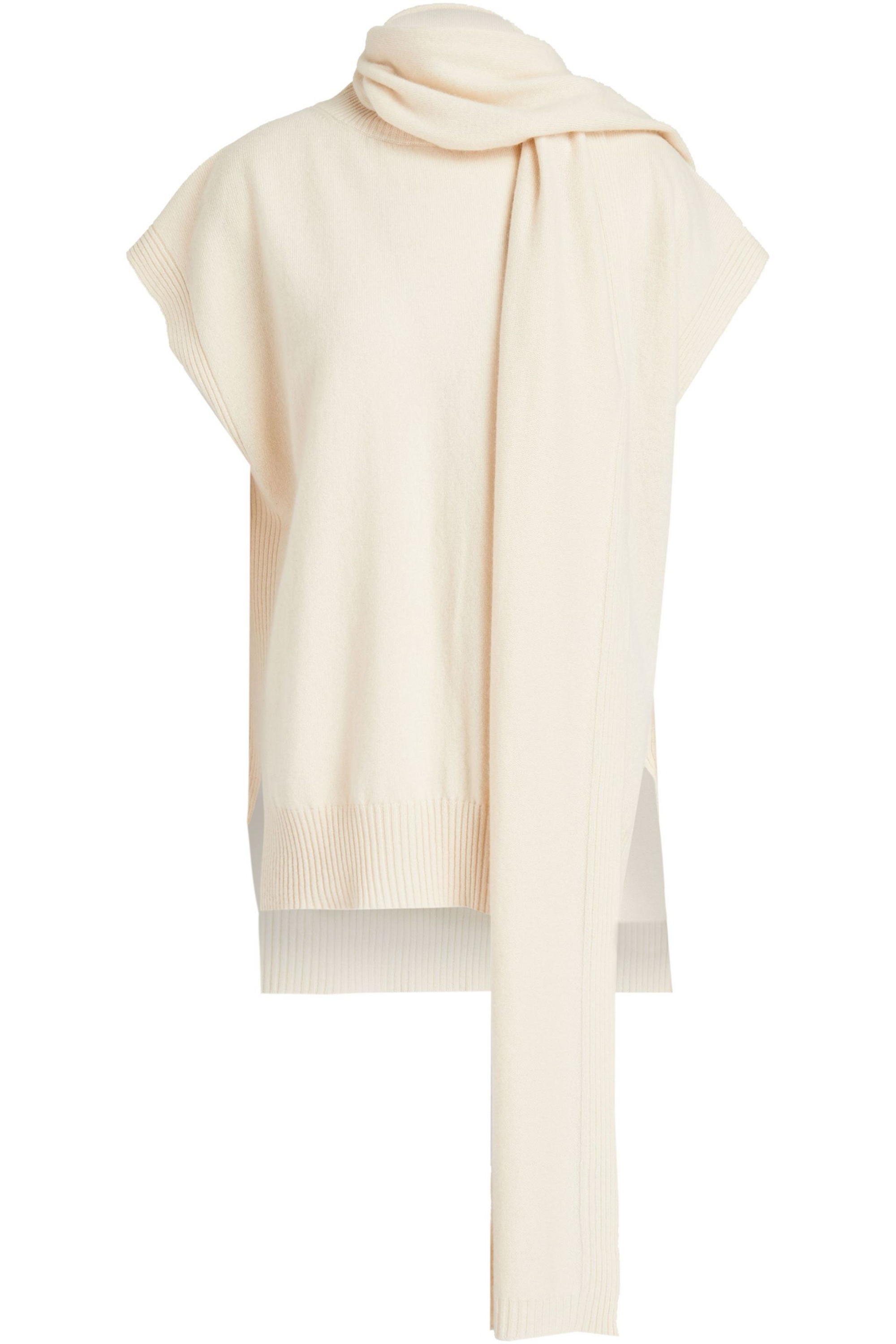 Loulou Studio Monbasa draped cashmere vest
