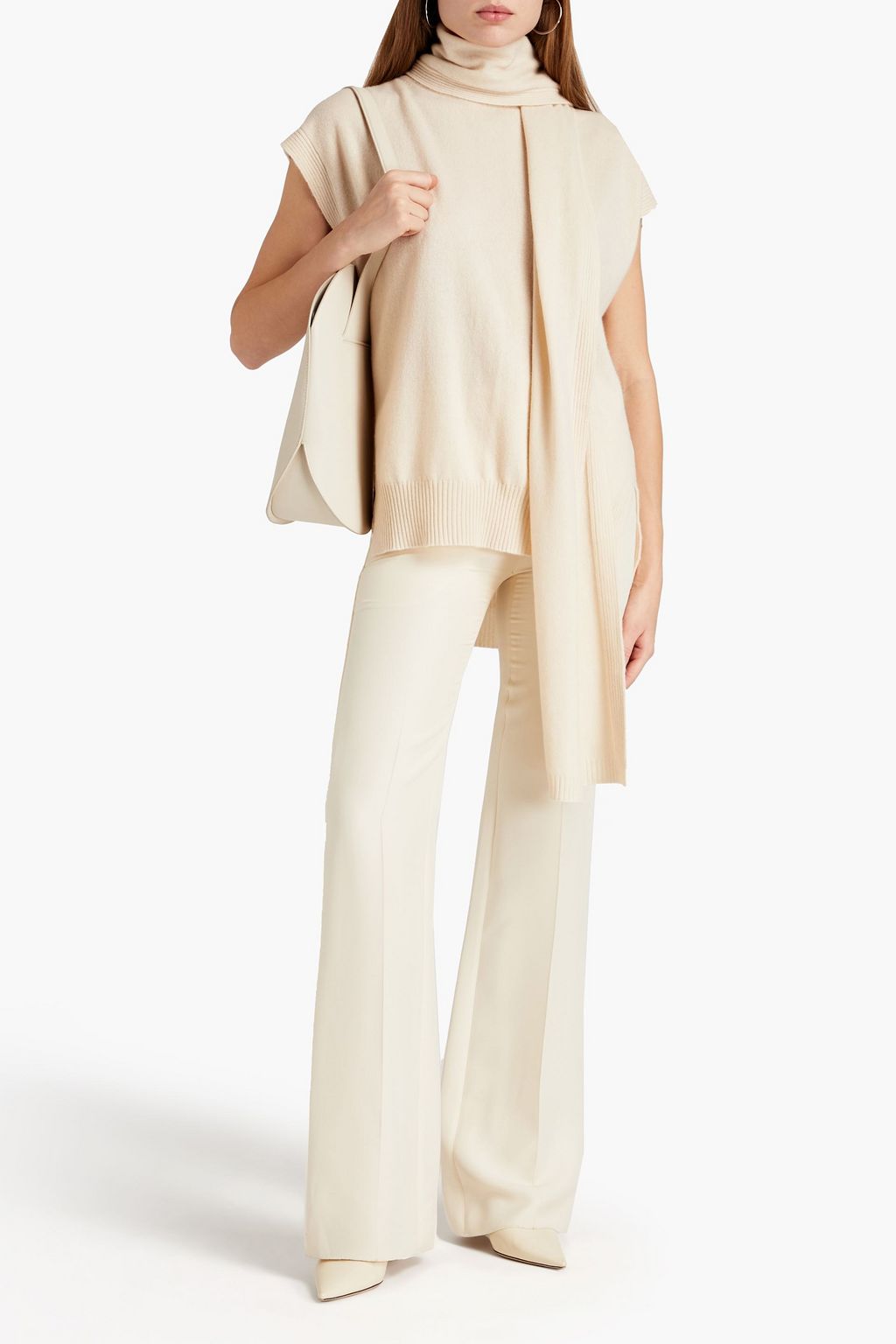 LOULOU STUDIO Monbasa draped cashmere turtleneck top
