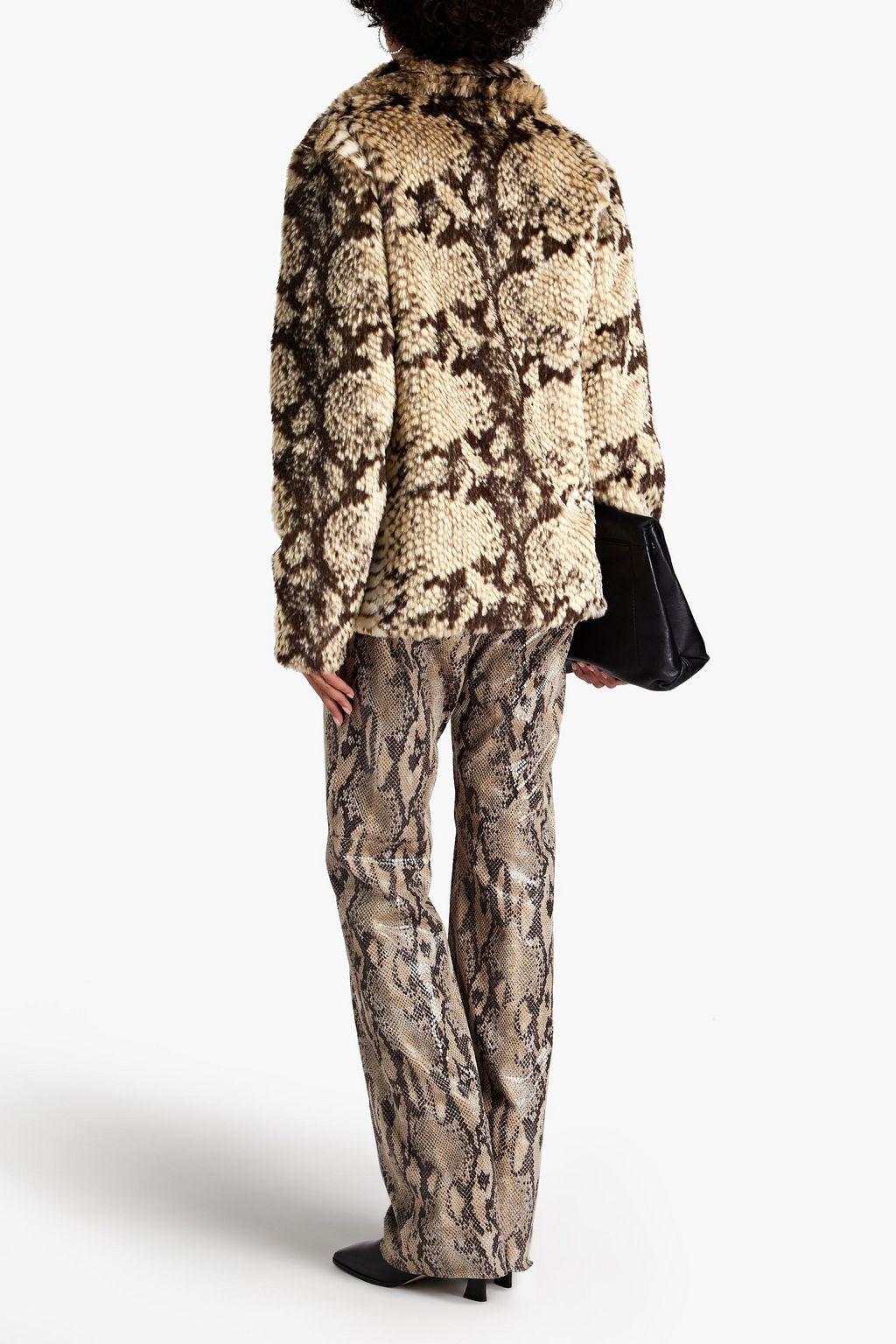 UNREAL FUR Snake-print faux fur jacket