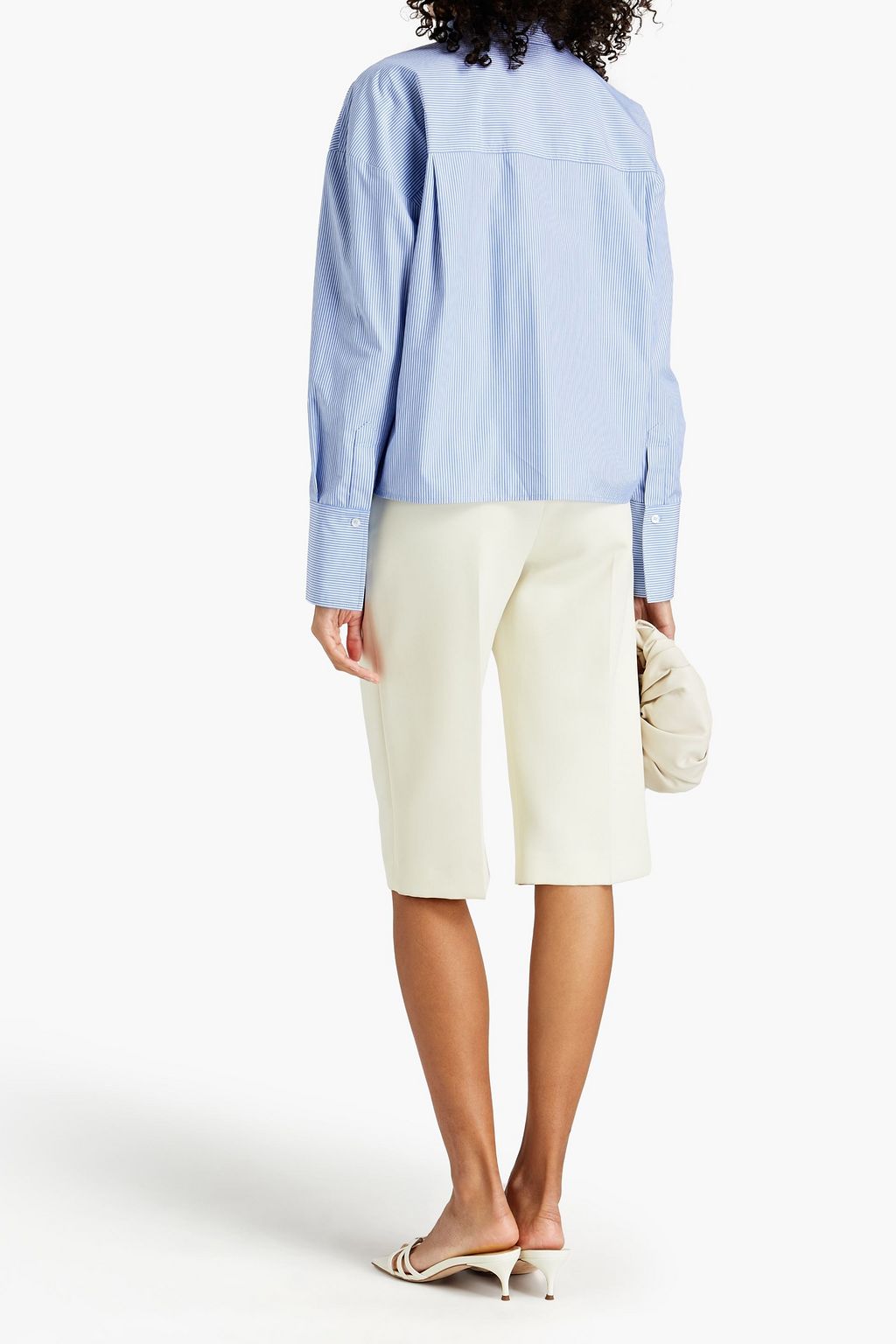LOULOU STUDIO Pulau striped cotton-poplin shirt