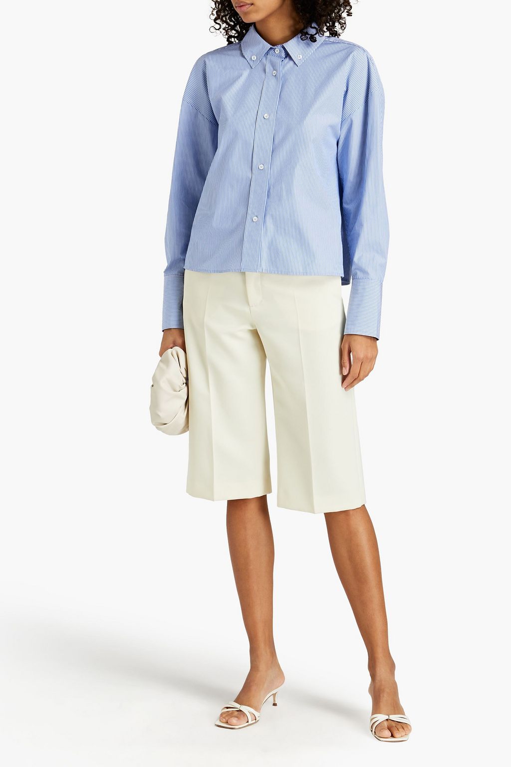 LOULOU STUDIO Pulau striped cotton-poplin shirt