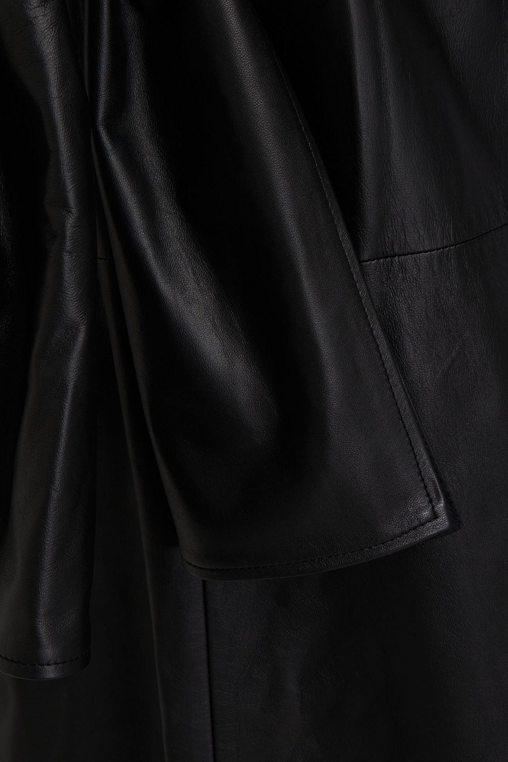 LOULOU STUDIO Lebuan draped leather midi dress