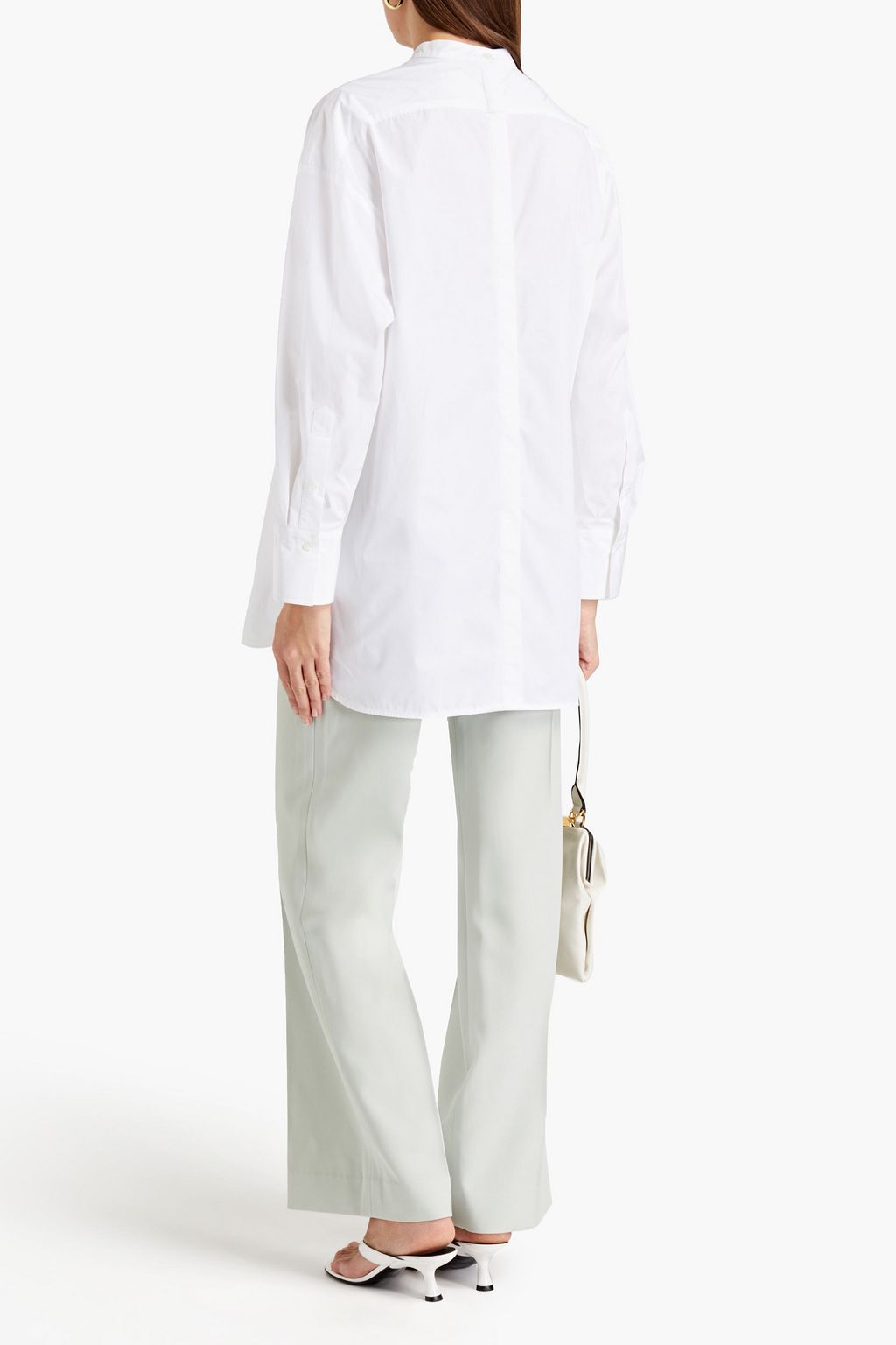LOULOU STUDIO Pini cotton-poplin shirt