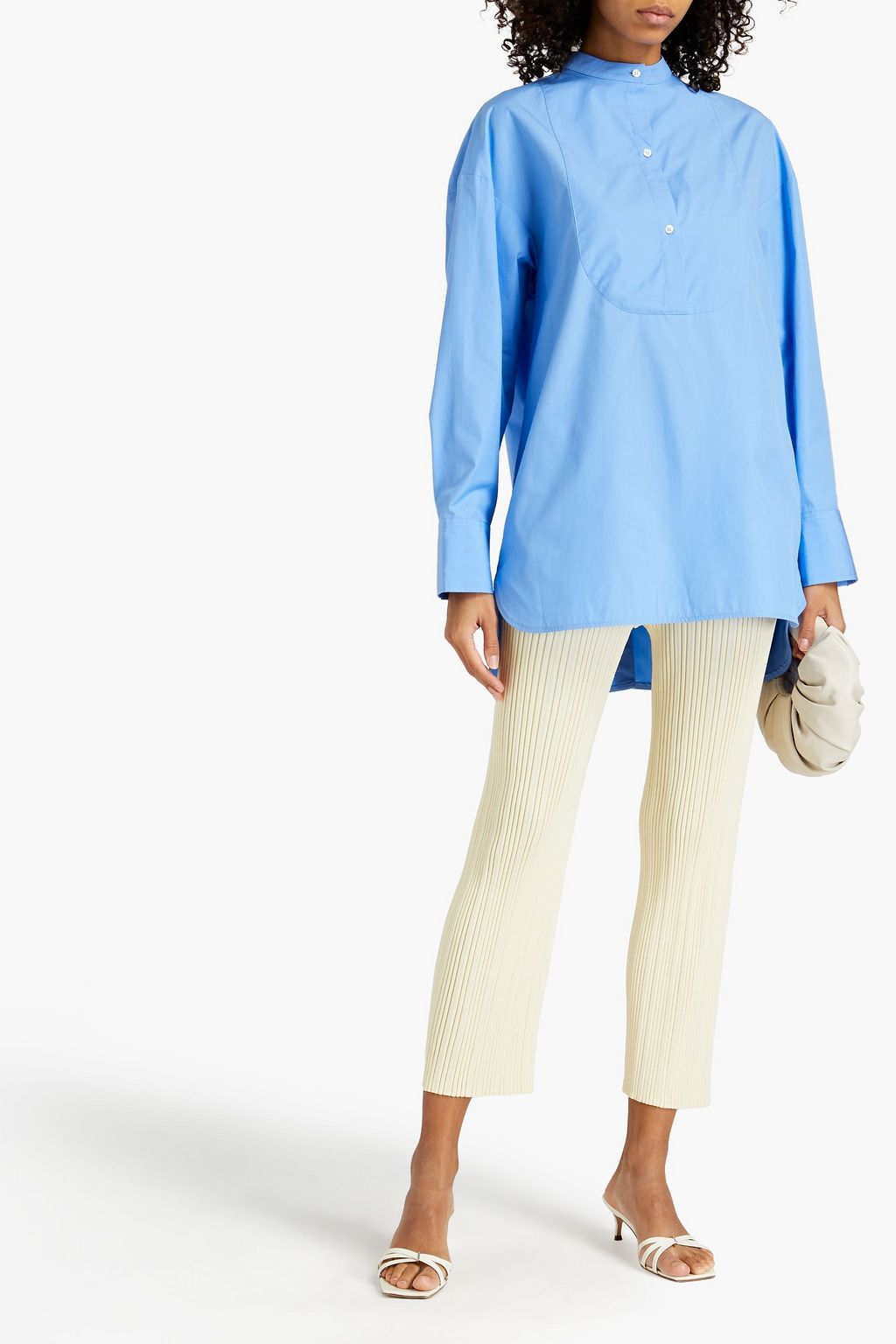 LOULOU STUDIO Pini cotton-poplin shirt