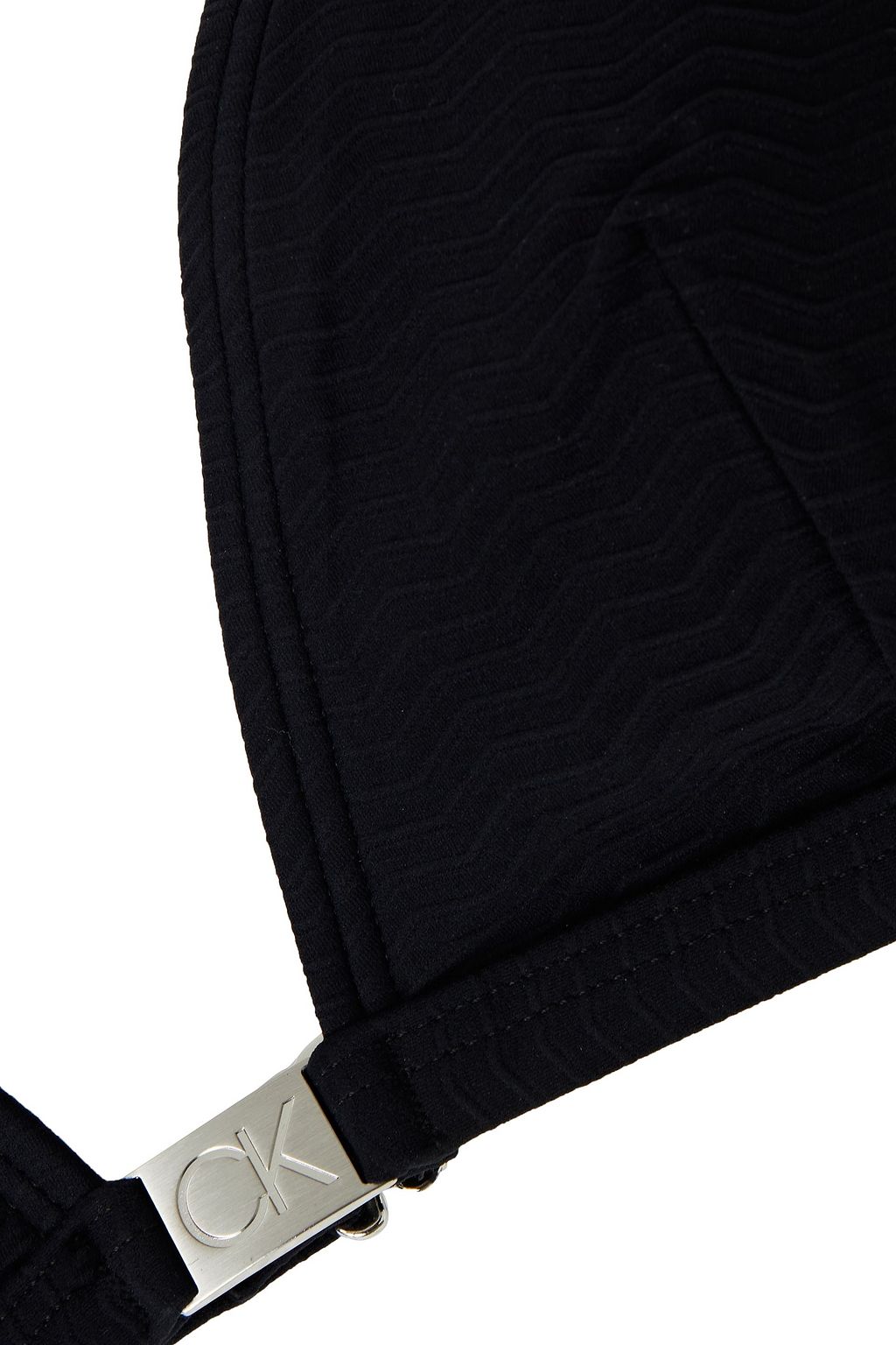 CALVIN KLEIN Stretch-jacquard triangle bikini top