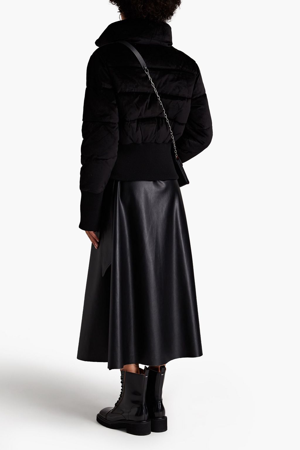 UNREAL FUR Quilted velvet jacket