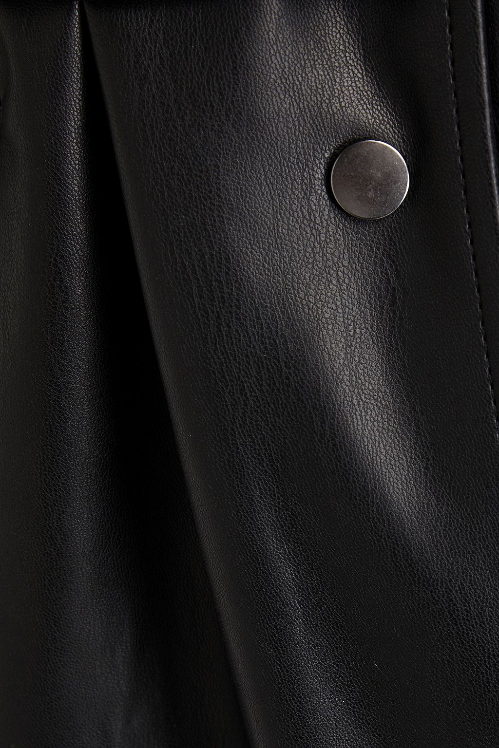 UNREAL FUR Belted faux leather coat