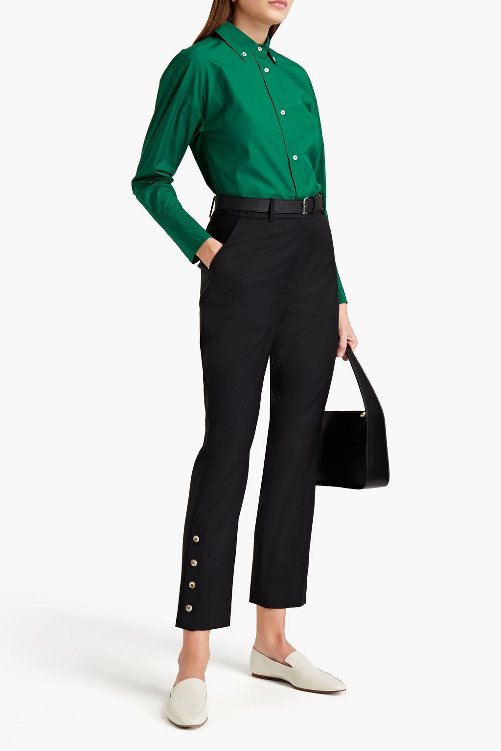 LOULOU STUDIO Marion wool straight-leg pants