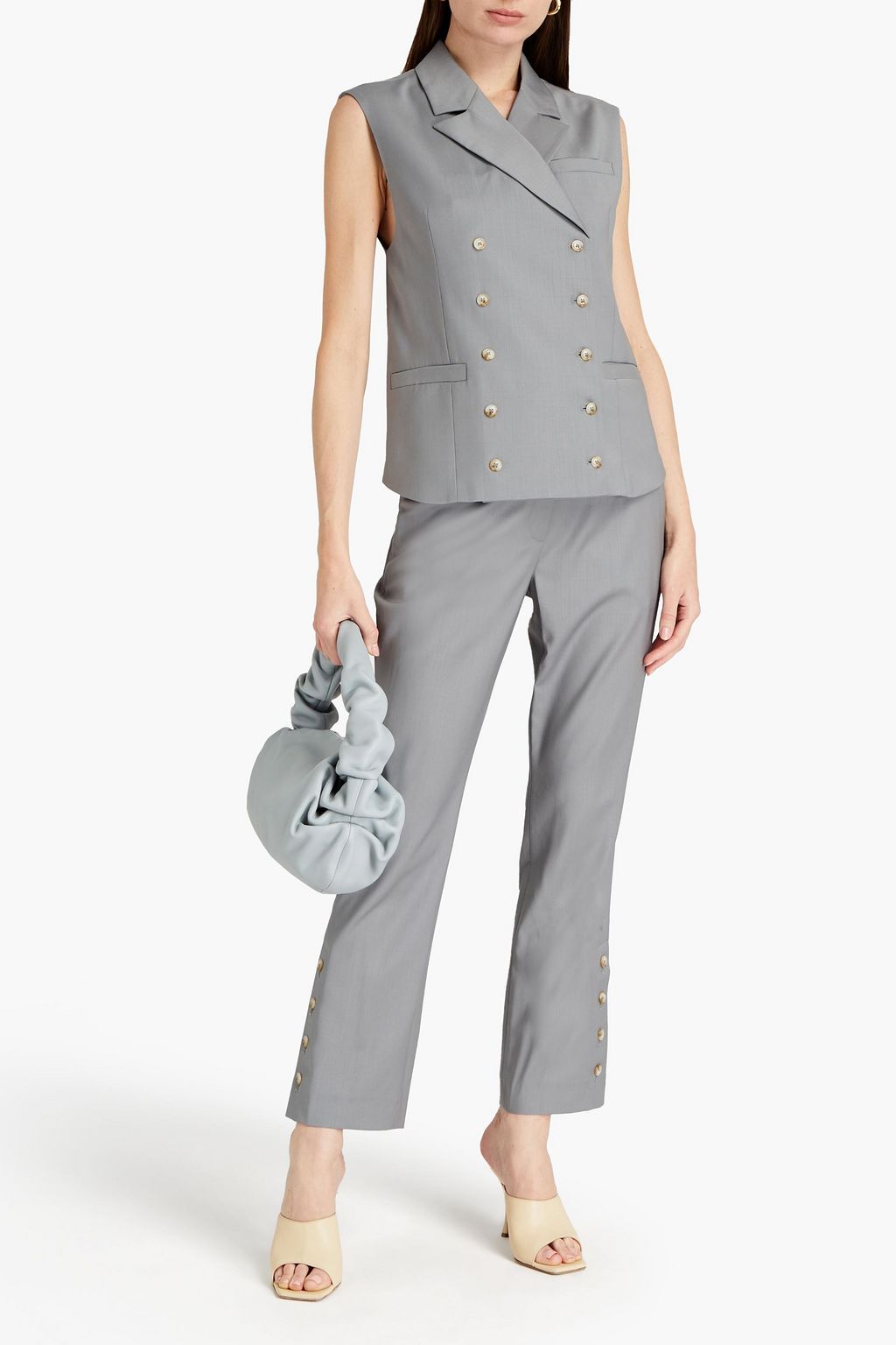 LOULOU STUDIO Marion wool straight-leg pants