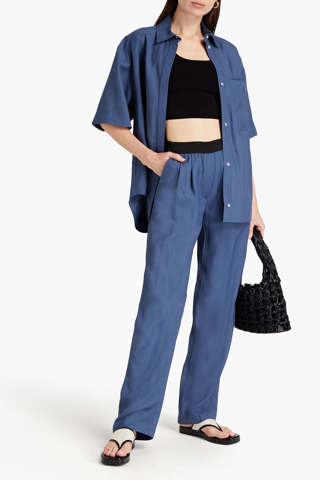 LOULOU STUDIO Takaroa twill straight-leg pants
