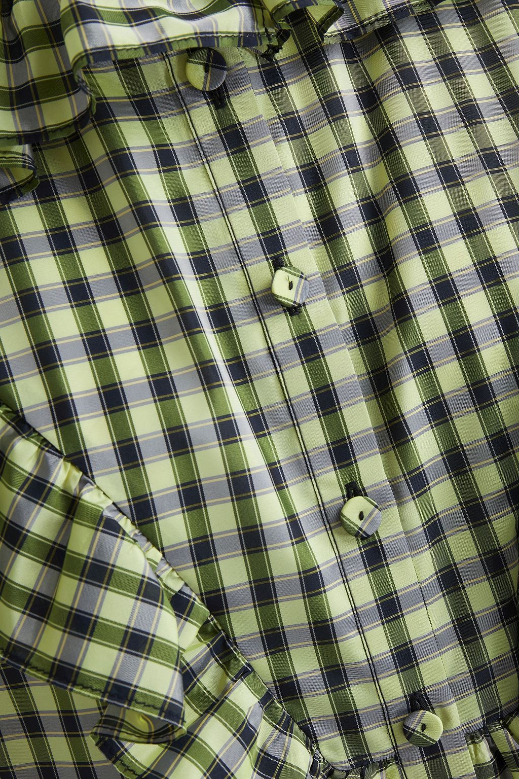 PHILOSOPHY DI LORENZO SERAFINI Ruffled gingham faille shirt