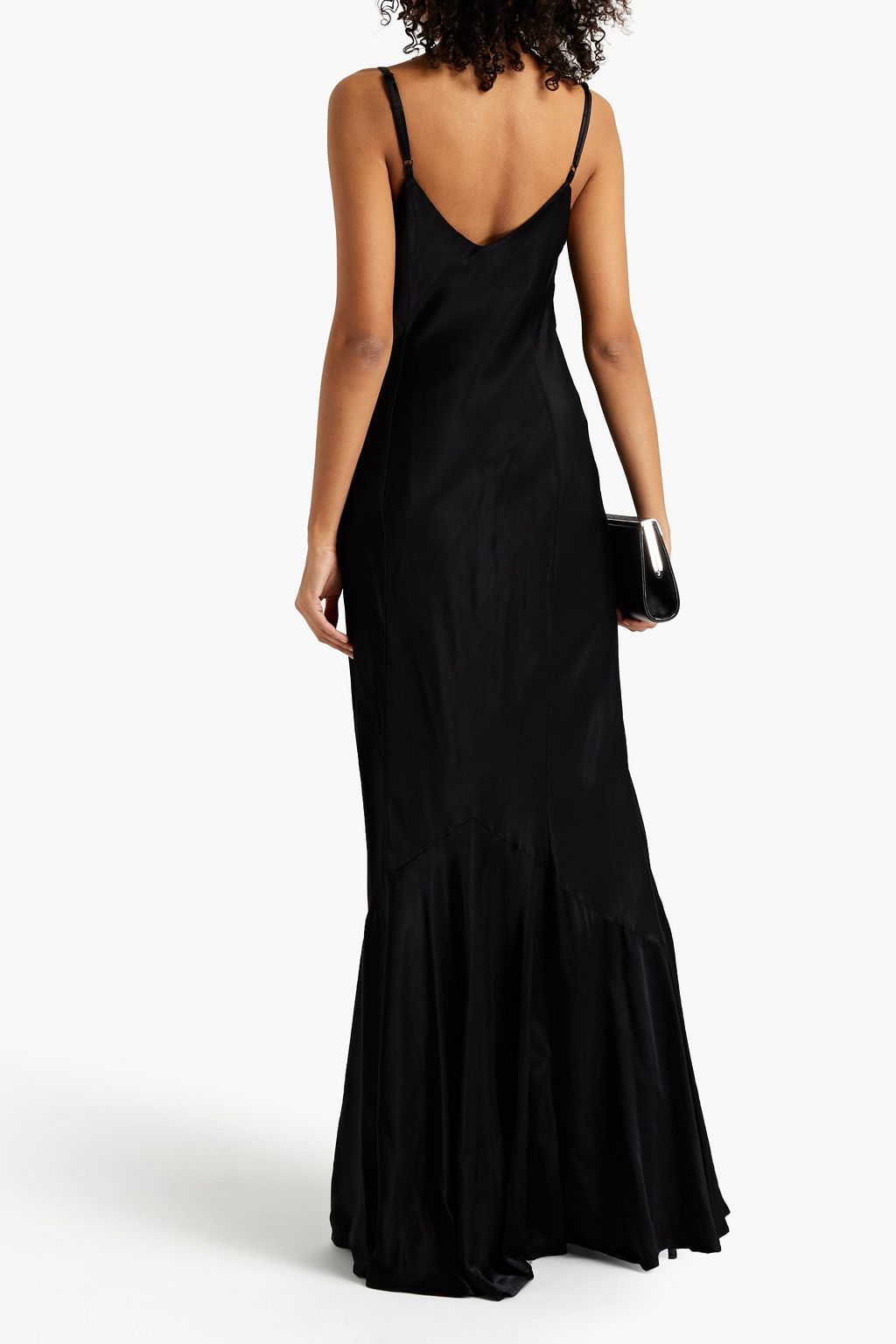GHOST LONDON Hollywood Bella satin-crepe maxi slip dress