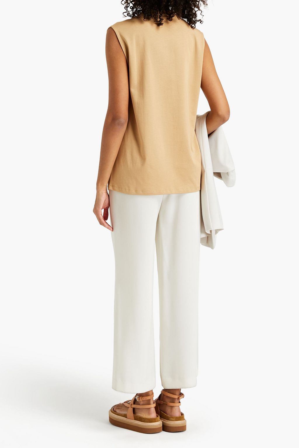 LOULOU STUDIO Manda twist-front cotton-jersey tank