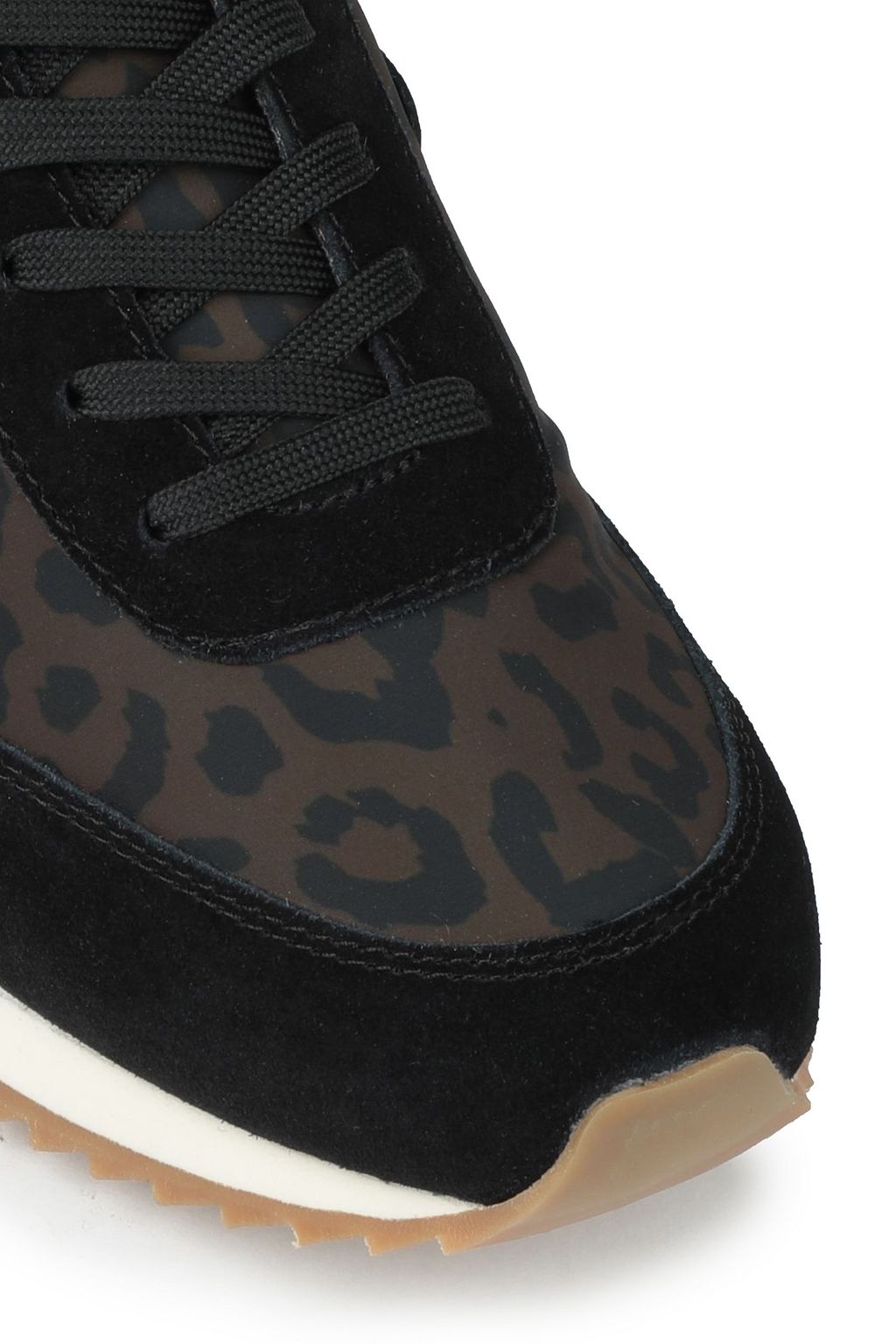 RAG & BONE Leather-trimmed suede and shell sneakers