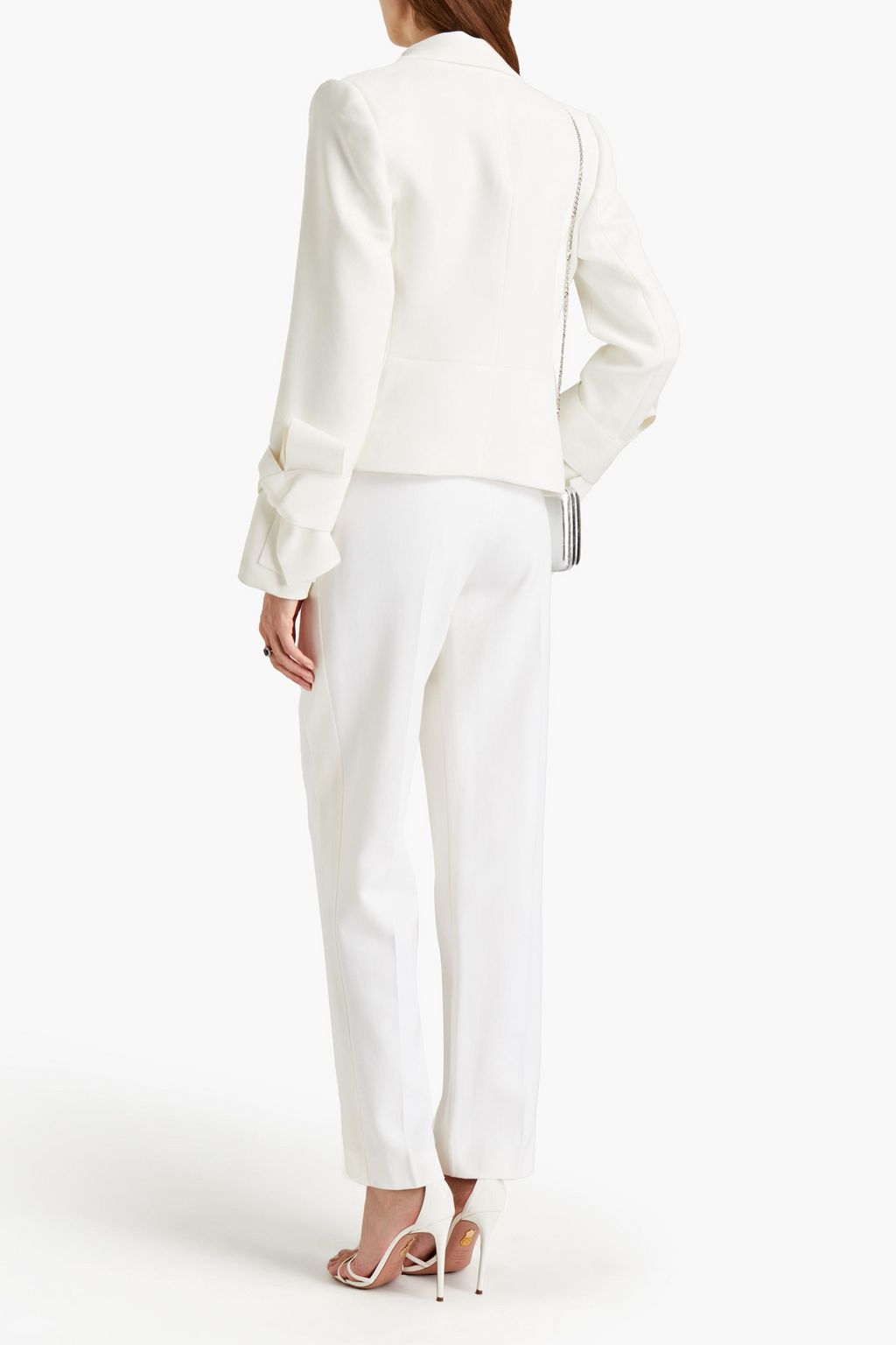 ROKSANDA Bow-detailed crepe blazer