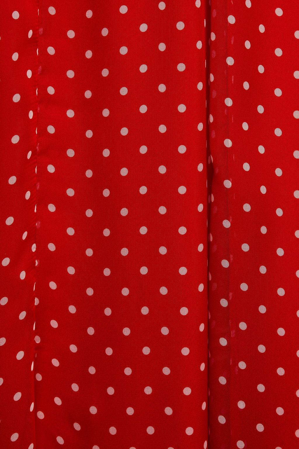 PHILOSOPHY DI LORENZO SERAFINI Ruffled polka-dot chiffon midi dress
