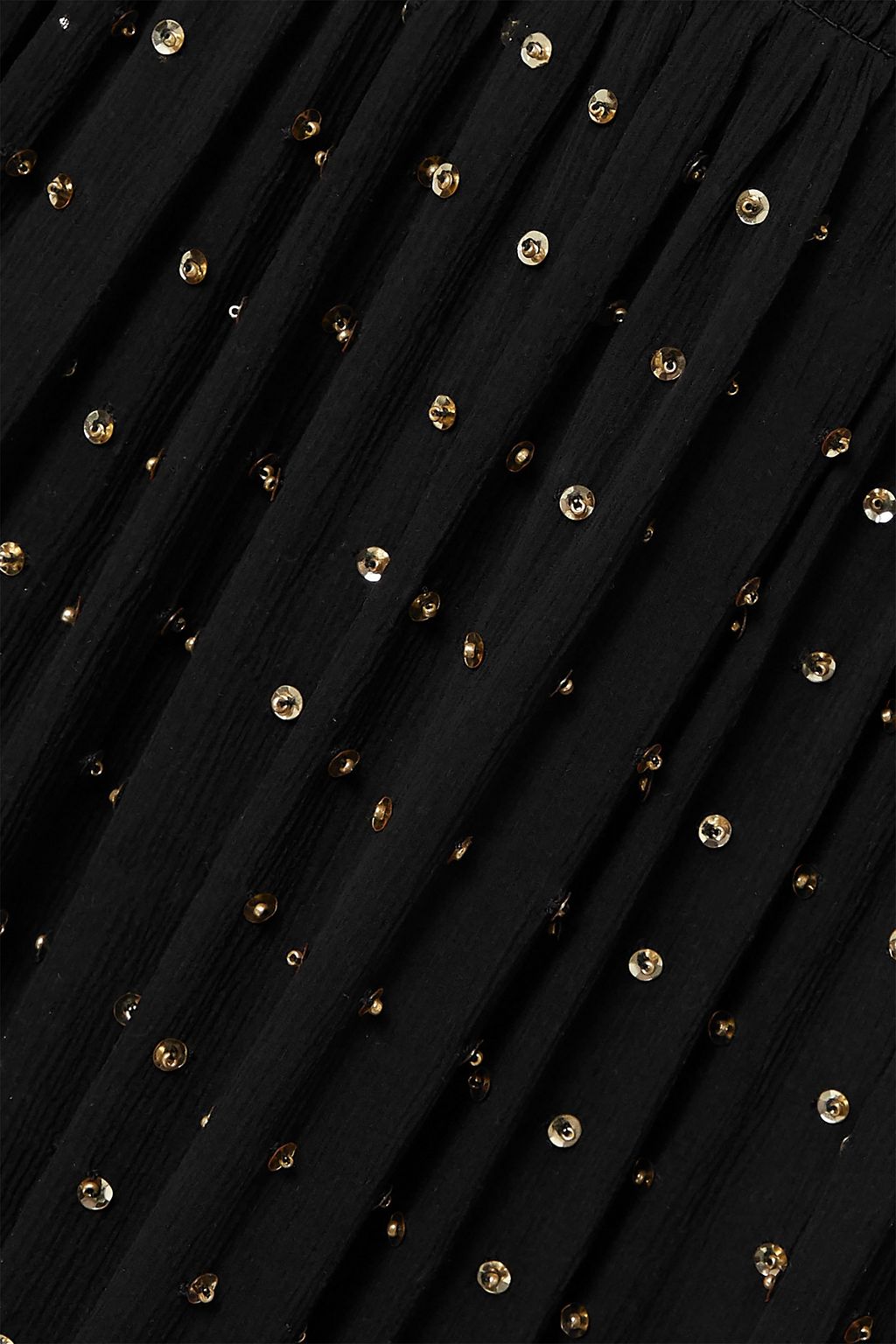 RETROFÊTE Abby embellished silk-crepon maxi dress