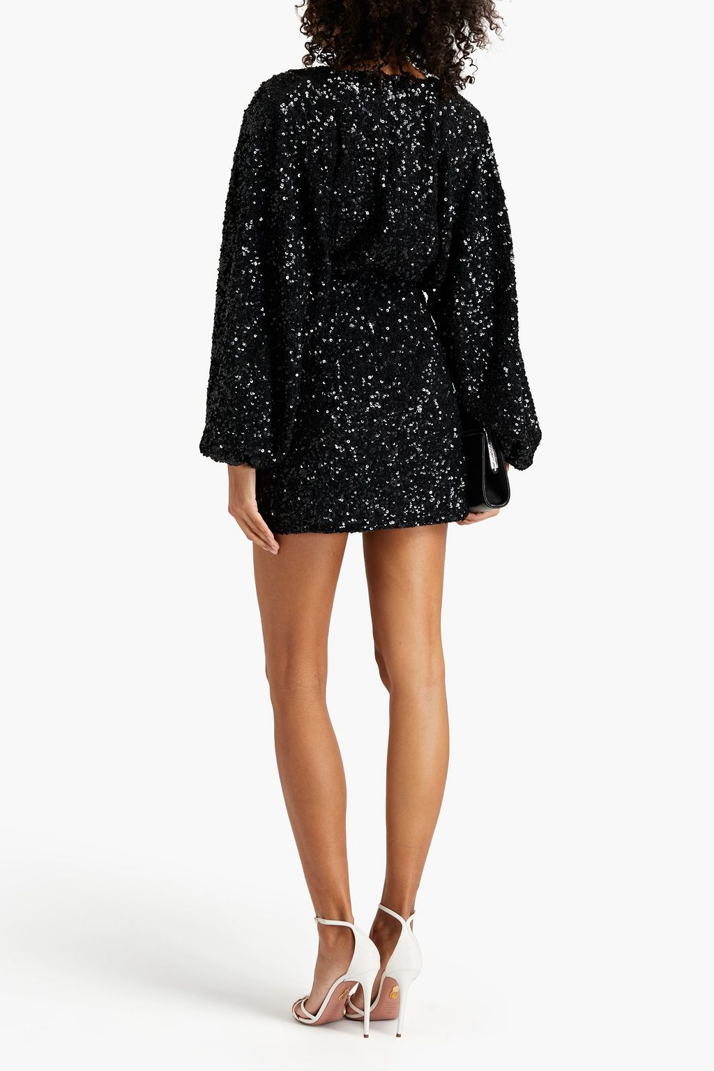 RETROFÊTE Aubrielle sequined chiffon mini dress