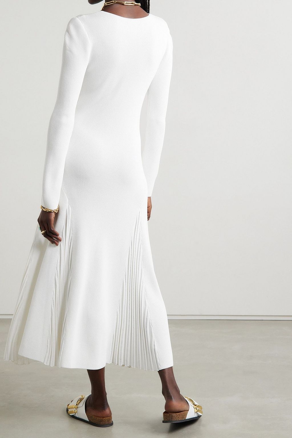 PARTOW Maddox ribbed-knit midi dress
