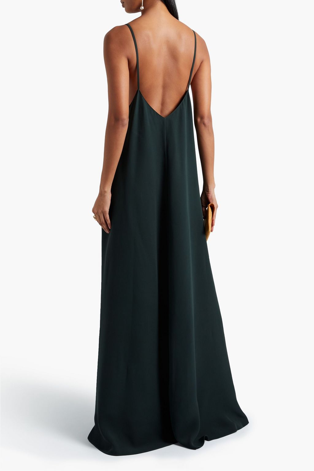 VALENTINO GARAVANI Cape-back silk-crepe maxi dress