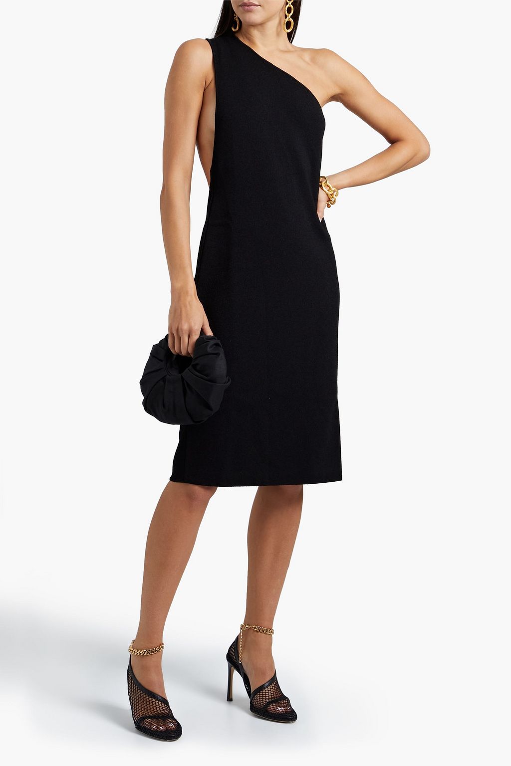BOTTEGA VENETA One-shoulder stretch-knit dress
