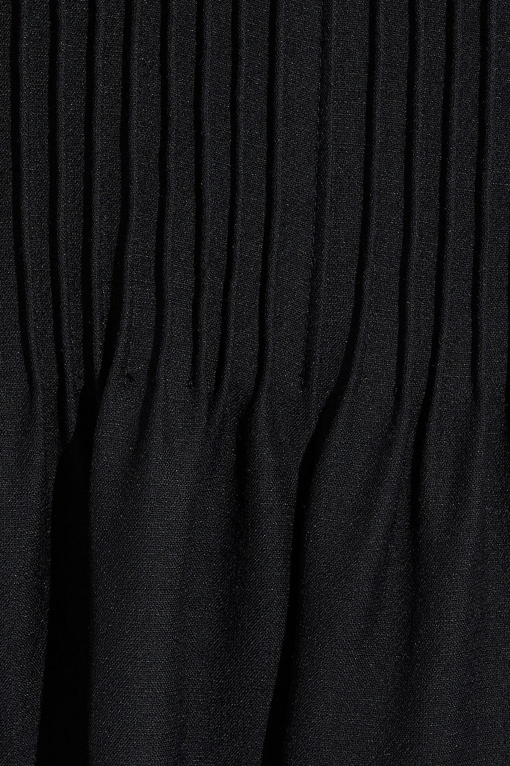 VALENTINO GARAVANI Pintucked wool and silk-blend gown