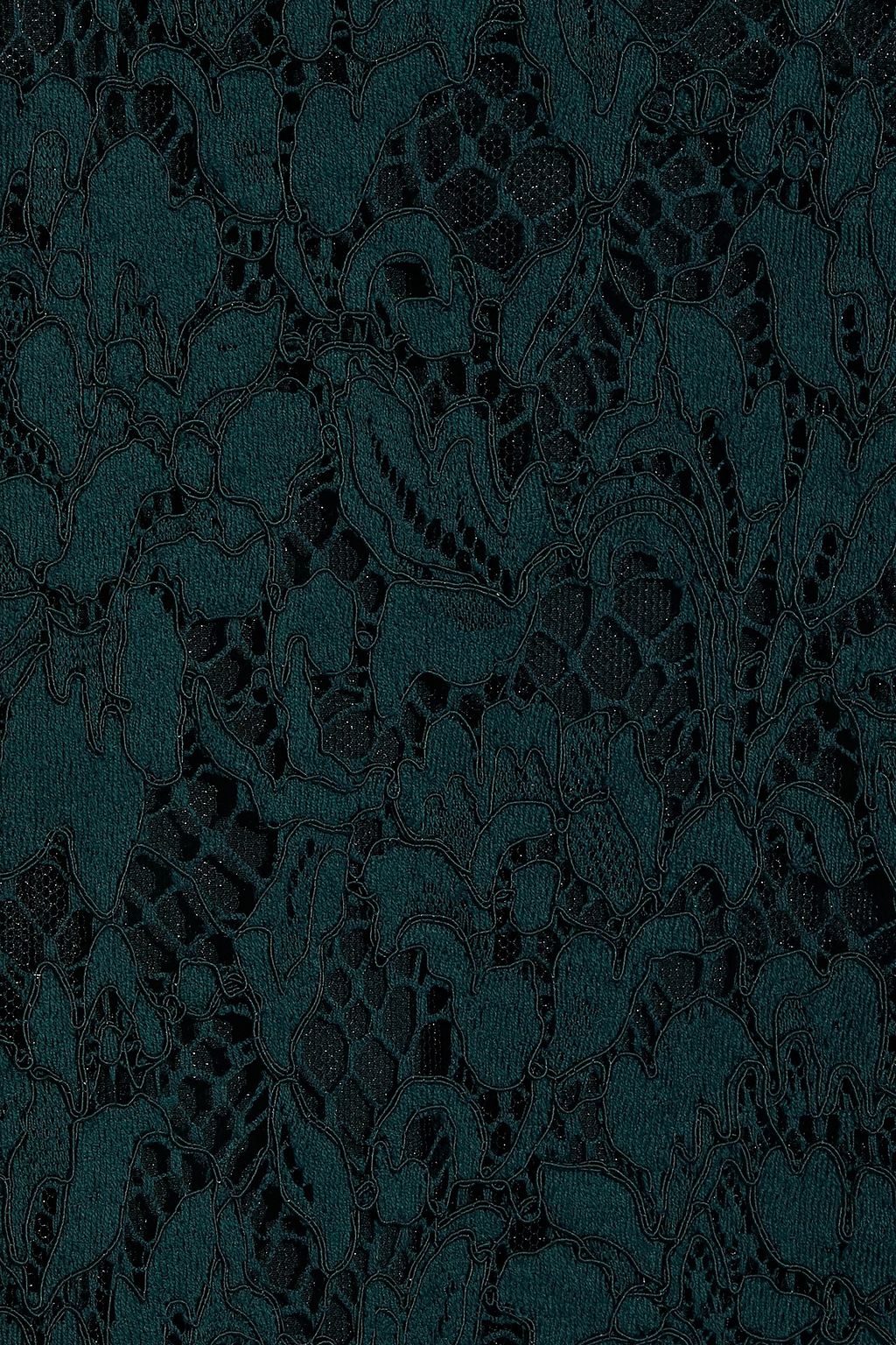 VALENTINO GARAVANI Scalloped cotton-blend corded lace dress