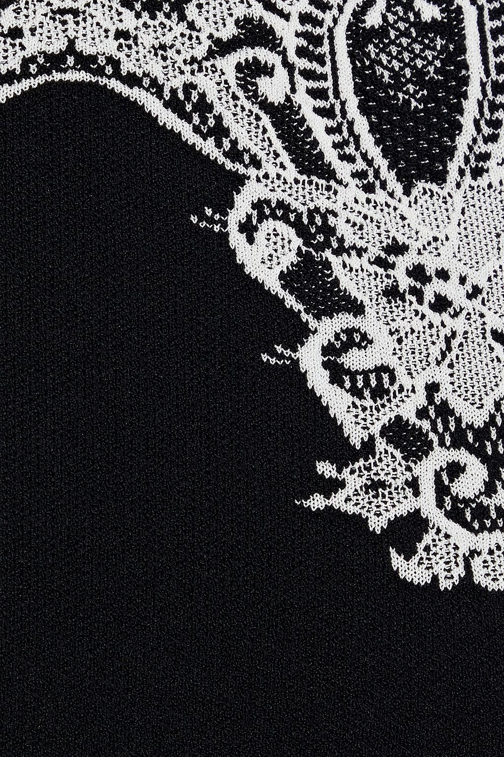 VALENTINO GARAVANI Embroidered ponte dress