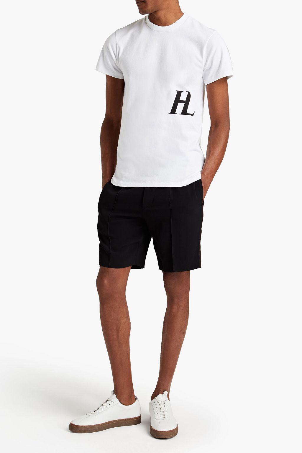 HELMUT LANG Printed cotton-jersey T-shirt