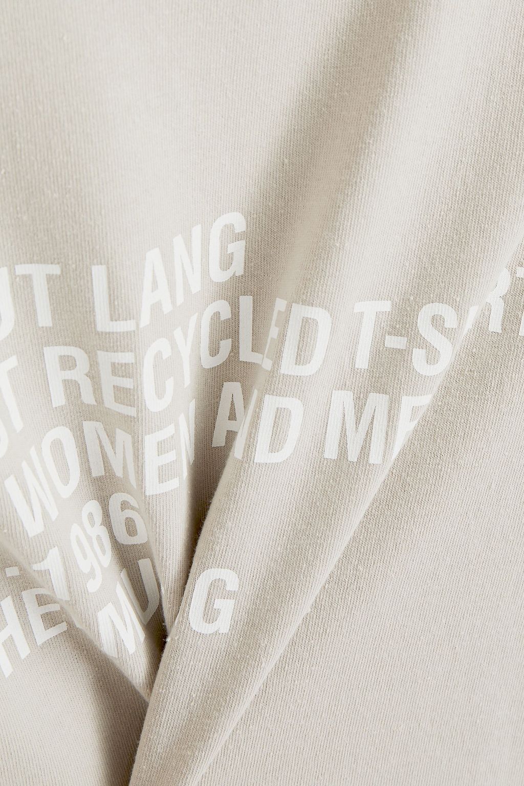 HELMUT LANG Brushed printed cotton-blend jersey T-shirt