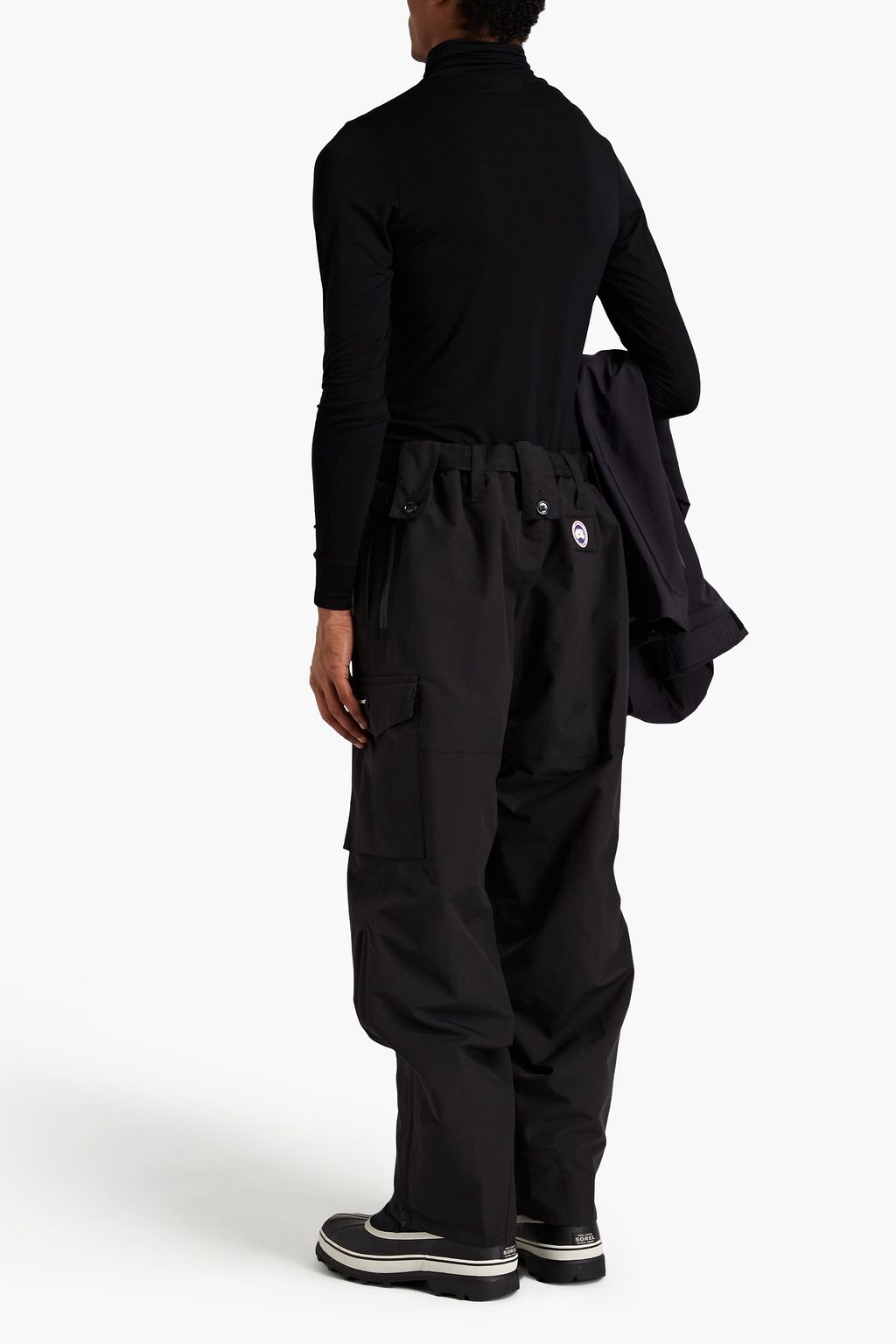 CANADA GOOSE Belted shell straight-leg pants