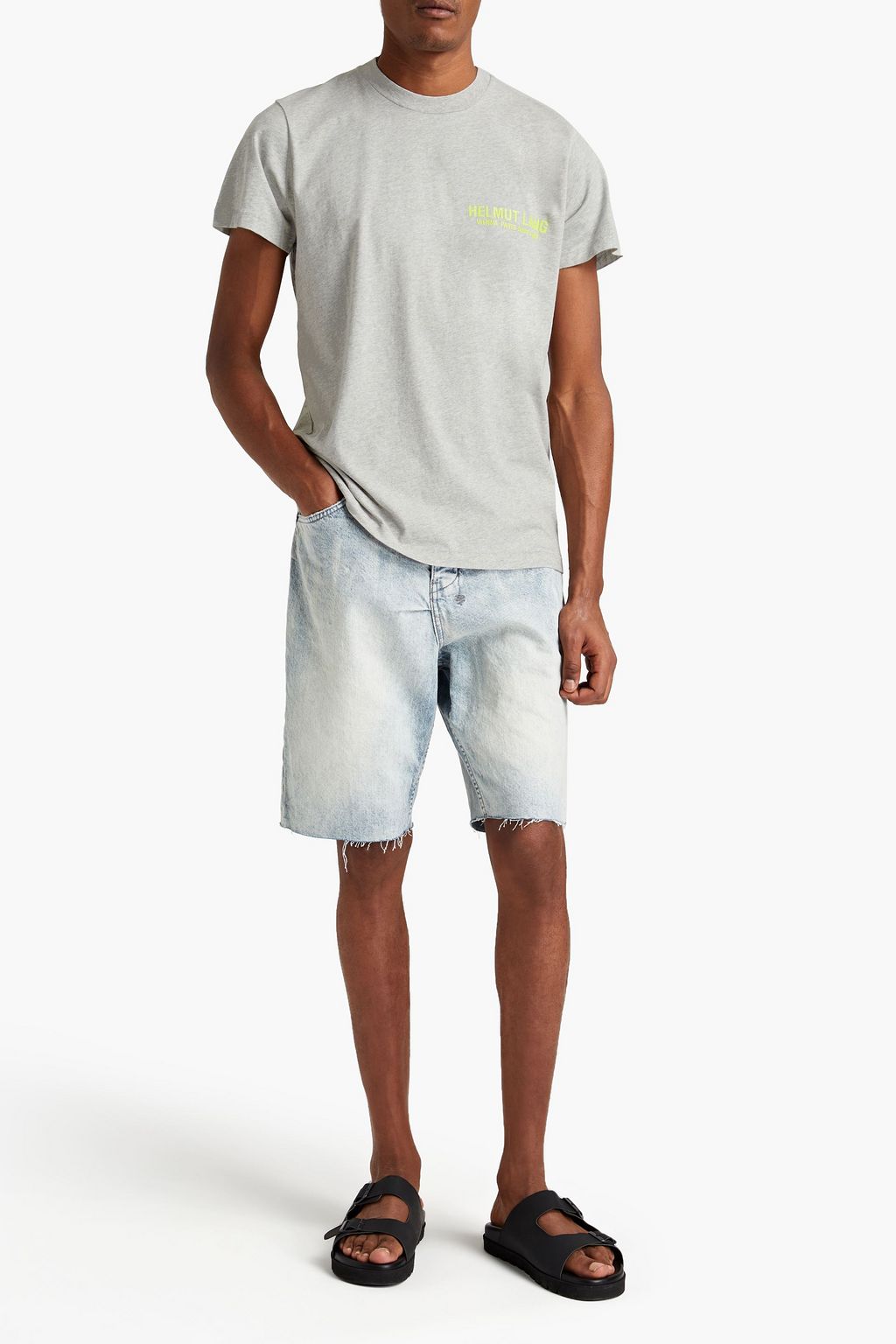 HELMUT LANG Printed cotton-jersey T-shirt