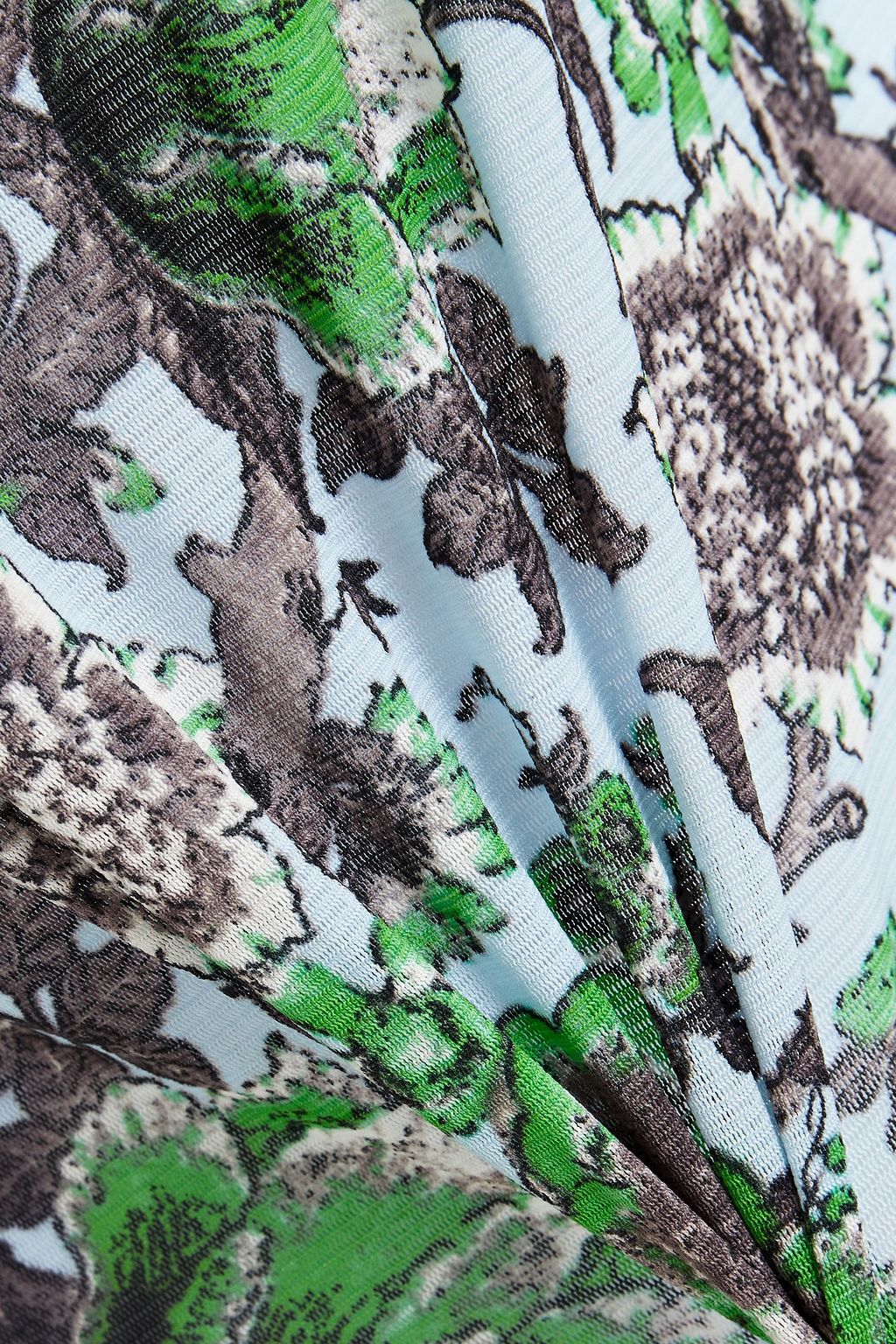 DIANE VON FURSTENBERG Logan printed stretch-mesh top