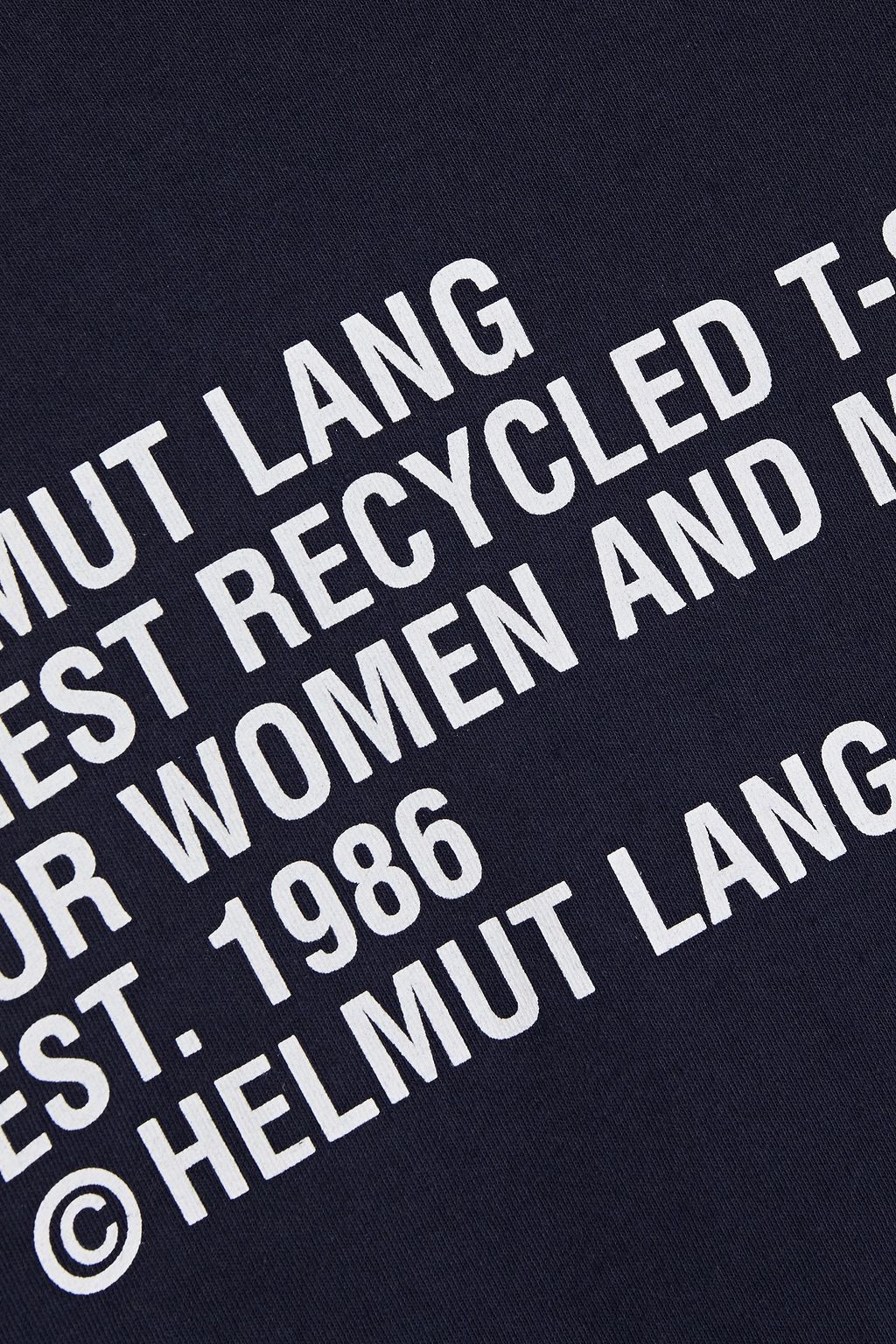 HELMUT LANG Brushed printed cotton-blend jersey T-shirt