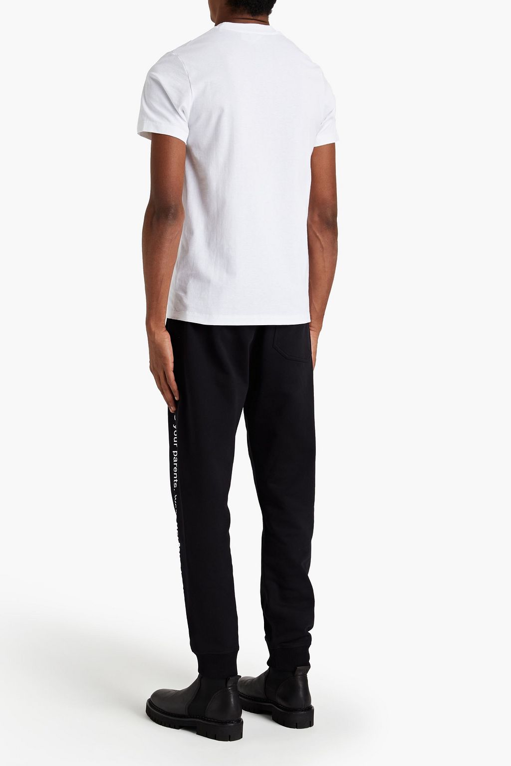 HELMUT LANG Logo-embroidered cotton-jersey T-shirt