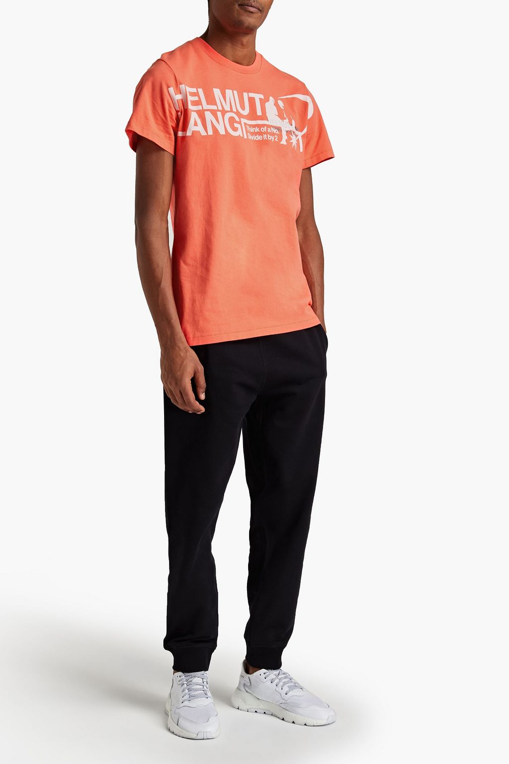 HELMUT LANG Printed cotton-jersey T-shirt